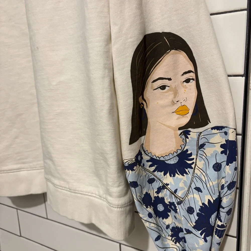 Zara Girl Print Graphic Sweatshirt S - Picture 8 of 8